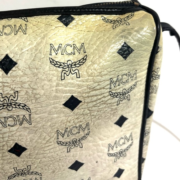 MCM vintage Cream and Black Crossbody Bag - Picture 5 of 15